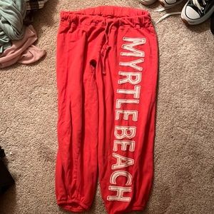 pink sweatpants from myrtle beach